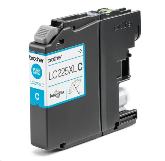 Obrázek BROTHER INK LC- 225XLC azurový inkoust (až 1200 stran A4 dle ISO 24711)