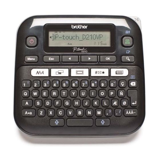 Obrázek BROTHER tiskárna štítků PT- D210 - 12mm, pásky TZe - popisovač