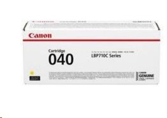 Obrázek Canon TONER CRG- 040Y žlutá pro i- SENSYS LBP710Cx, LBP712Cx, LBP7780Cx (5400 str.)