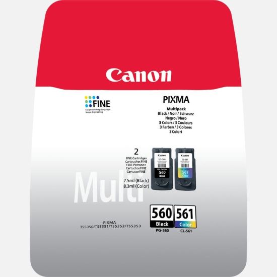 Obrázek Canon CARTRIDGE PG- 560/ CL- 561 PVP SEC pro PIXMA TS535x, TS535xa, TS745x, TS745xi (180 str.)