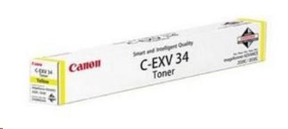 Obrázek Canon Toner C- EXV 34 Y žlutá pro iR- CR2030, C2100, C2220i, C2225i, C2230i (51 000 str.)