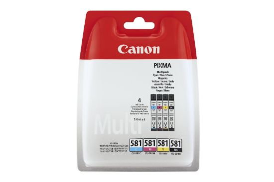 Obrázek Canon CARTRIDGE CLI- 581 C/ M/ Y/ BK MULTI- PACK pro PIXMA TS615x, TS625x, TS635x, TS815x, TS825x, TS835x, TS915x (200 str.)