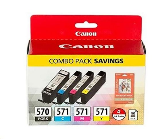 Obrázek CANON CARTRIDGE PGI- 570/ CLI- 571 PGBK/ C/ M/ Y/ BK MULTI- PACK pro PIXMA MG575x, MG685x, MG775x, TS505x, TS605x (297 str.)