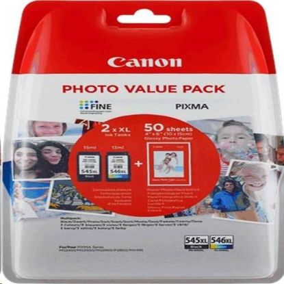 Obrázek Canon CARTRIDGE PG- 545XL/ CL- 546XL SEC - fotopapír + GP- 501 (50 listů) multipack pro Pixma MG a Pixma TS 305, 3150, 3151
