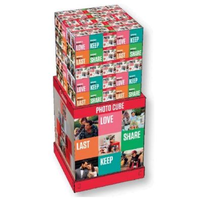 Obrázek Canon foto- papír Creative pack white display 125 ks 5x5 PP- 201 (40 obr.) + akrylový fotorámeček