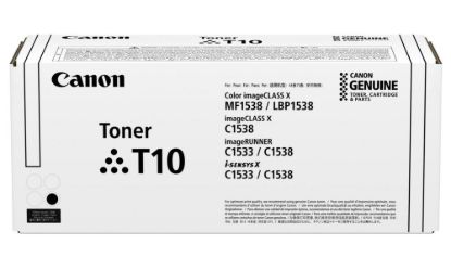 Obrázek CANON TONER T10 BLACK pro i- SENSYS X C1533i, C1533iF, C1538i, C1538Fi (13 000 str.)
