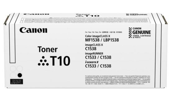 Obrázek CANON TONER T10 BLACK pro i- SENSYS X C1533i, C1533iF, C1538i, C1538Fi (13 000 str.)