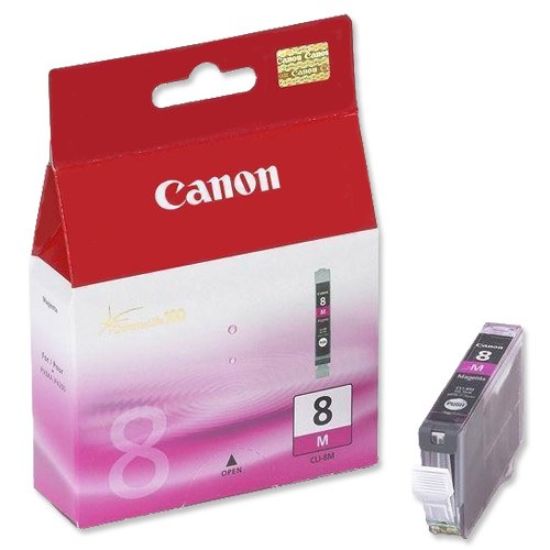 Obrázek Canon CARTRIDGE CLI- 8M purpurová pro iX4000, iX5000, MP- 500, MP- 800, PIXMA iP3300, iP3500, iP4200, iP4300 (490 str.)