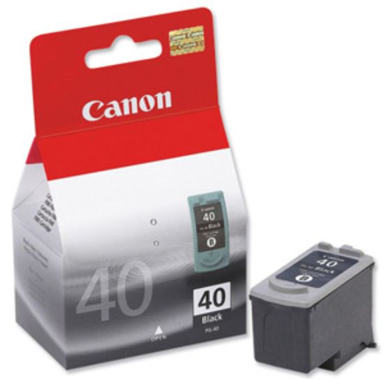 Obrázek Canon CARTRIDGE PG- 40 černá pro MP- 150, MP- 170, MP- 450, PIXMA IP1x00, IP2x00, MP1x0, MP- 210 (490 str.)