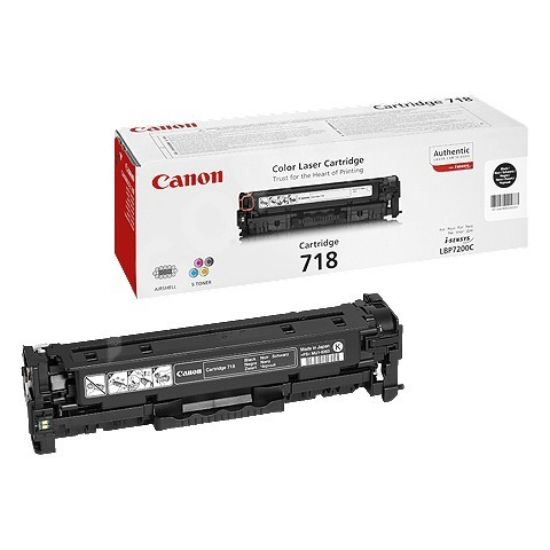 Obrázek Canon TONER CRG- 718BK černý pro i- Sensys LBP7200CDN, LBP7210Cdn, LBP7660CDN, LBP7680CX, MF724Cdw, MF728Cdw (3 400 str.)