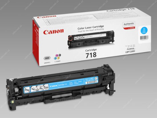 Obrázek Canon TONER cyan CRG- 718C azurový pro i- Sensys LBP7200CDN, LBP7210Cdn, LBP7660CDN, LBP7680CX, MF724Cdw (2 900 str.)