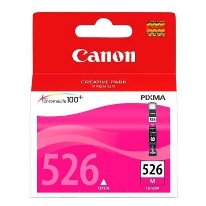 Obrázek Canon CARTRIDGE CLI- 526M purpurová pro Pixma IP4850, IX6520, IX6550, MG5120, MG5150, MG5170, MG5250, MG6170 (437 str.)