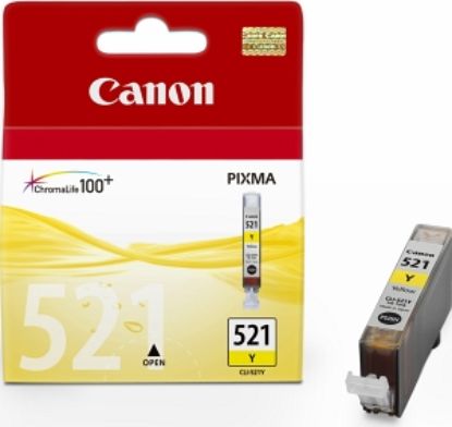 Obrázek Canon CARTRIDGE CLI- 521Y žlutá pro MP- 980, PIXMA iP3600, iP4600, 4700, MP540, 550, 560, MP620, 630, 640 (505 str.)