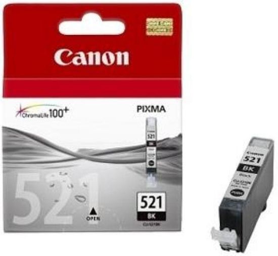 Obrázek Canon CARTRIDGE CLI- 521BK černá pro MP- 980, PIXMA iP3600, 4600, 4700, MP540, 550, 560, MP620, 630, 640, MP980, MX860 (665 str.)