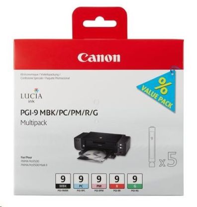 Obrázek Canon Cartridge PGI- 9 MBK/ PC/ PM/ R/ G černá a barevná MULTI- PACK pro PIXMA iX7000