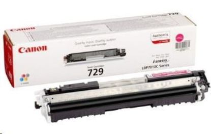 Obrázek Canon TONER CRG- 729M purpurový pro i- Sensys LBP7010C , LBP7010C, LBP7018C (1 000 str.)
