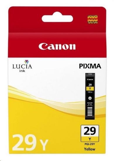 Obrázek Canon CARTRIDGE PGI- 29 Y žlutá pro PIXMA PRO- 1 (1420 str.)