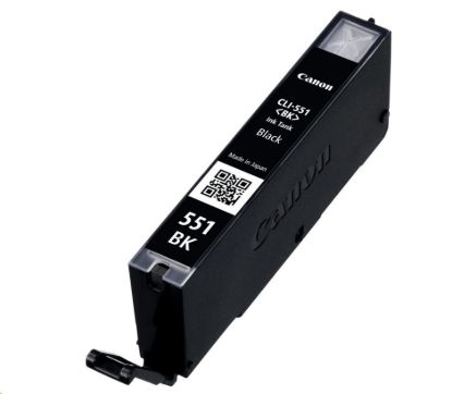 Obrázek Canon CARTRIDGE CLI- 551BK černá pro Pixma iP, Pixma iX, Pixma MG a Pixma MX 6850, 725x, 925, 8750 (376 str.)