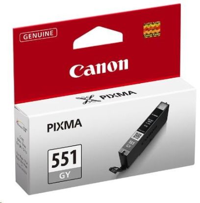 Obrázek Canon CARTRIDGE CLI- 551GY šedá pro PIXMA iP8750, MG5450, MG5650, MG6350, MG6450, MG6650, MG7150, MG7550 (126 str.)