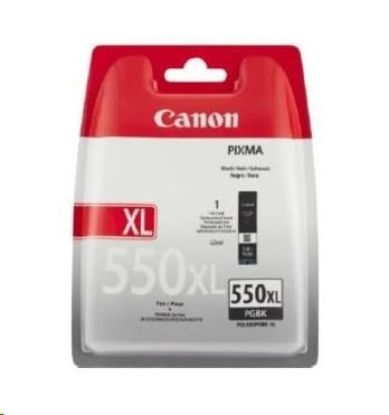 Obrázek Canon CARTRIDGE PGI- 550XL PGBK pigmentová černá pro PIXMA iP7250, iP8750, iX6850, MG5450, MG5x50, MG565x (500 str.)