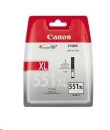 Obrázek Canon CARTRIDGE CLI- 551GY XL šedá pro Pixma iP, Pixma iX, Pixma MG a Pixma MX 725, 8750, 5450 (275 str.)