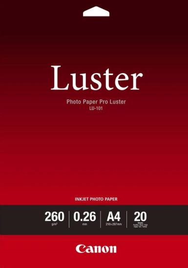 Obrázek Canon fotopaír LU- 101, A4, 20 ks, lesklý 260g/ m