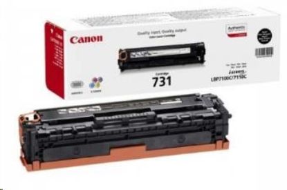 Obrázek Canon TONER CRG- 731BK černá pro i- SENSYS LBP7100Cn, LBP7110Cw, MF623Cn, MF628Cw, MF8230Cn, MF8280Cw (1400 str.)