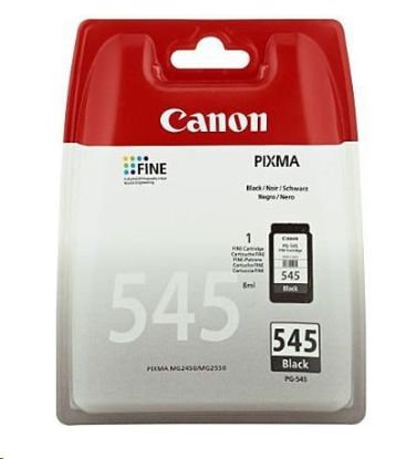 Obrázek Canon CARTRIDGE PG- 545 černá pro Pixma iP, Pixma MG, Pixma MX a Pixma TS 205, 305, 3151, 3451 (180 str.)
