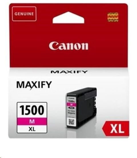 Obrázek Canon CARTRIDGE PGI- 1500XL M purpurová pro Maxify MB2050, MB2150, MB2350, MB2750 a MB2755 (780 str.)