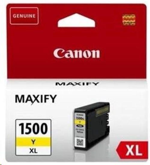 Obrázek Canon CARTRIDGE PGI- 1500XL Y žlutá pro Maxify MB2050, MB2150, MB2350, MB2750 a MB2755 (780 str.)