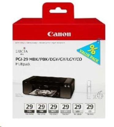 Obrázek Canon CARTRIDGE PGI- 29 MBK/ PBK/ DGY/ GY/ LGY/ CO MULTI- PACK pro PIXMA Pro 1