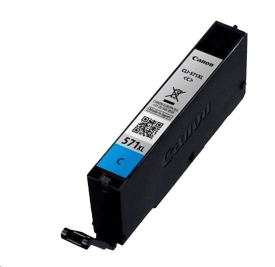 Obrázek CANON CARTRIDGE CLI- 571XL C azurová pro PIXMA MG575x, MG685x, MG775x, TS505x, TS605x, TS805x, TS905x (715 str.)