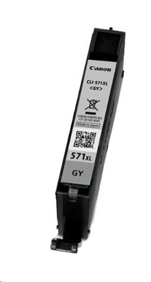 Obrázek CANON CARTRIDGE CLI- 571GY XL šedá pro PIXMA MG575x, MG685x, MG775x, TS505x, TS605x, TS805x, TS905x (3350 str.)