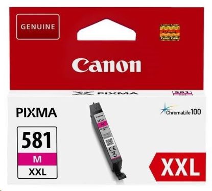 Obrázek Canon CARTRIDGE CLI- 581 XXL purpurová pro PIXMA TS615x, TS625x, TS635x, TR7550, TS815x (760str.)