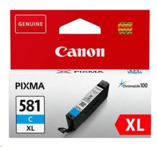 Obrázek Canon CARTRIDGE PGI- 580XL azurová pro PIXMA TS615x, TS625x, TS635x, TR7550, TS815x (519 str.)