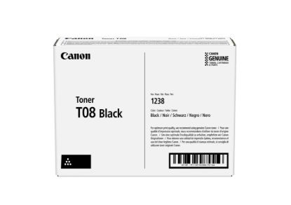 Obrázek CANON toner T08BK černý pro i- Sensys X 1238P, 1238Pr, 1238i a 1238iF (11 000 str.)