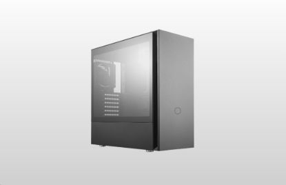 Obrázek Cooler Master case Silencio S600 TG, ATX, Průhledná bočnice, 2x 120mm Fan, Černá