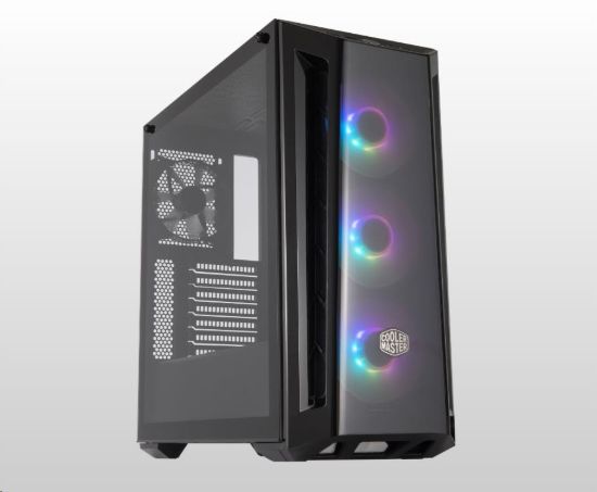 Obrázek Cooler Master case MasterBox MB520 ARGB, E- ATX, Průhledná bočnice, 3x 120mm ARGB Fan, 1x 120mm Fan, Černá