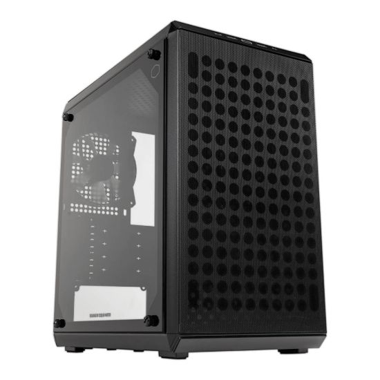 Obrázek Cooler Master case MasterBox Q300L V2, mATX, Průhledná bočnice, 1x 120mm Fan, Černá