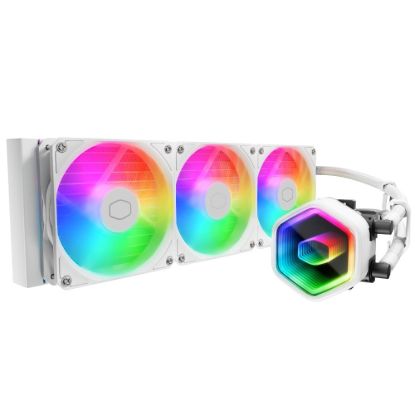 Obrázek Cooler Master vodní chladič MasterLiquid 360 Core II, 3x120mm, LGA1851, AM5, bílá