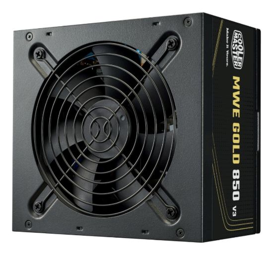 Obrázek Cooler Master zdroj MWE Gold 850W V3, 120mm, 80+ Gold, ATX 3.1