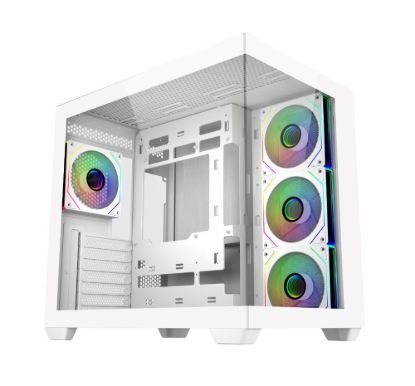 Obrázek Cooler Master case Elite 681, ATX, Průhledná bočnice, 4x 120mm ARGB Fan, Bílá