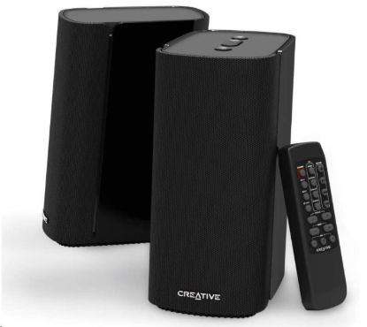 Obrázek Creative T100 Bluetooth aktivní 2.0 reproduktory s optickým vstupem, Hi-Fi , DO, kompaktní, černé