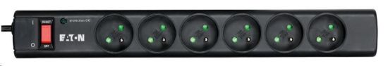 Obrázek Eaton Protection Strip 6 FR, přepěťová ochrana, 6 zásuvek, 1m
