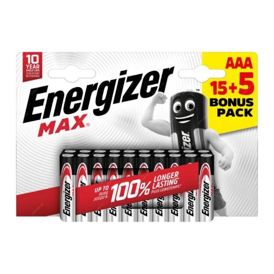 Obrázek Energizer LR03/ 20 Max AAA 15+5 zdarma