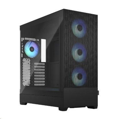 Obrázek FRACTAL DESIGN skříň Pop XL Air RGB Black TG Clear Tint, 2x USB 3.0, bez zdroje, E- ATX