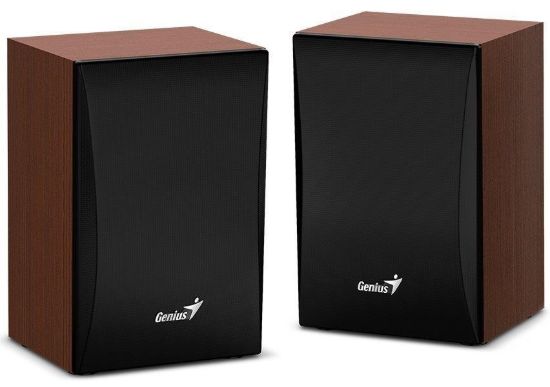 Obrázek GENIUS reproduktory SP- HF380BT/ 2.0/ Bluetooth/ 3W/ dřevěné/ barva dřevo