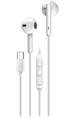 Obrázek GENIUS Sluchátka HS- M366, mikrofon, USB- C, bílá