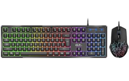 Obrázek GENIUS set klávesnice + myš GX GAMING Scorpion KM- GX3, Drátový set USB, CZ+SK, černá