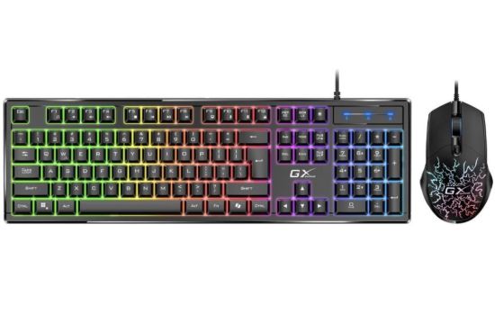 Obrázek GENIUS set klávesnice + myš GX GAMING Scorpion KM- GX3, Drátový set USB, CZ+SK, černá